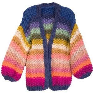 Rainbow knit sweater